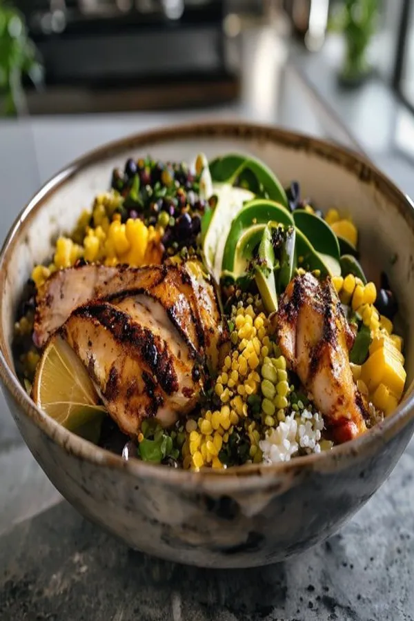 10-Minute High Protein Fiesta Chicken Bowls