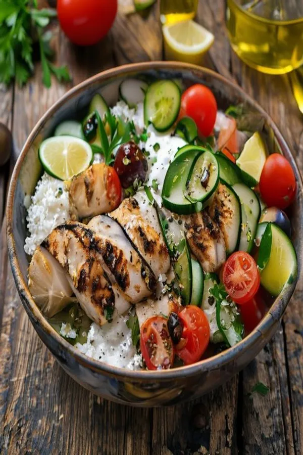 10-Minute High-Protein Mediterranean Power Bowls