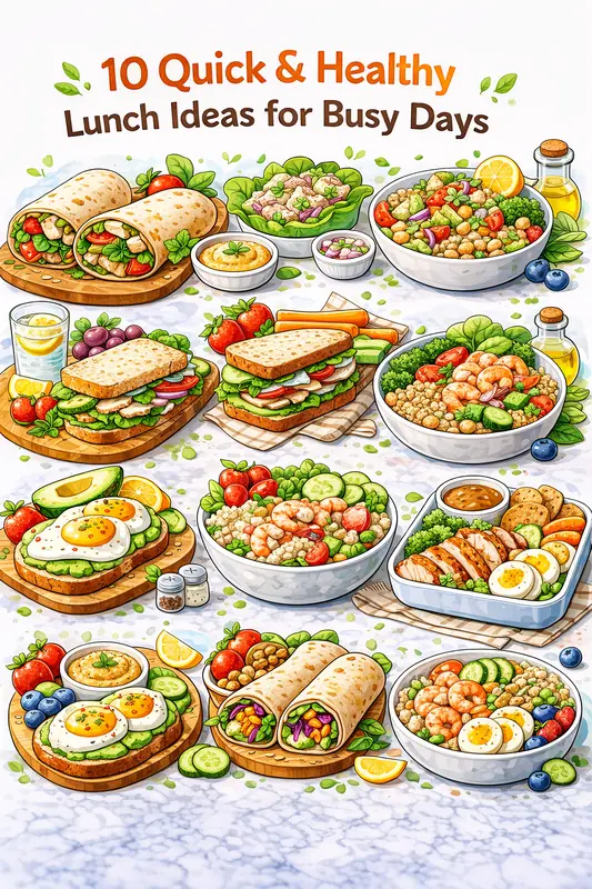 10 Quick & Healthy Lunch Ideas for Busy Days