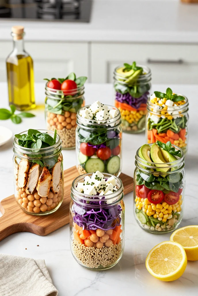12 Healthy Mason Jar Salad Recipes for Fresh, Easy Meal Prep