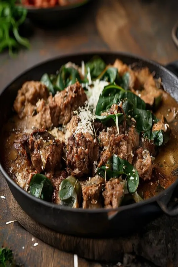 15-Minute High-Protein Turkey and Spinach Skillet