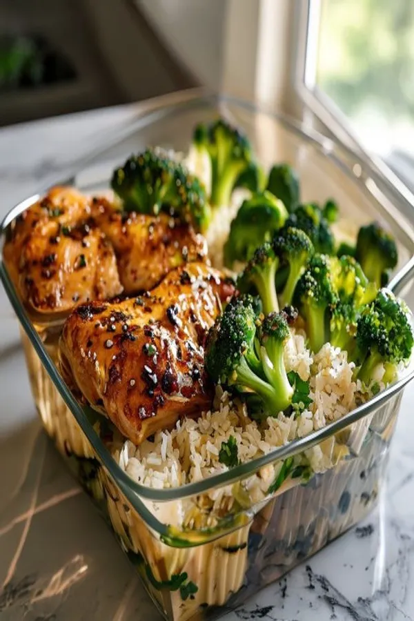 15-Minute Honey Garlic Chicken Meal Prep (High Protein)