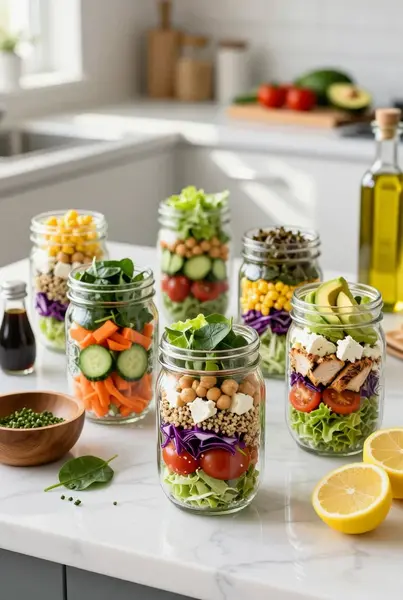 18 Healthy Mason Jar Salad Recipes for Easy Meal Prep Lunches