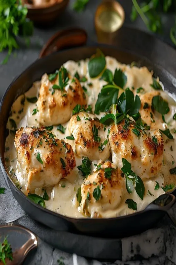 20-Minute Creamy Garlic Chicken (High Protein & Low Carb)
