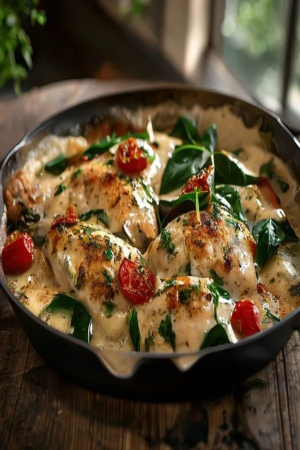 20-Minute Creamy Tuscan Chicken (High Protein & Low Carb)