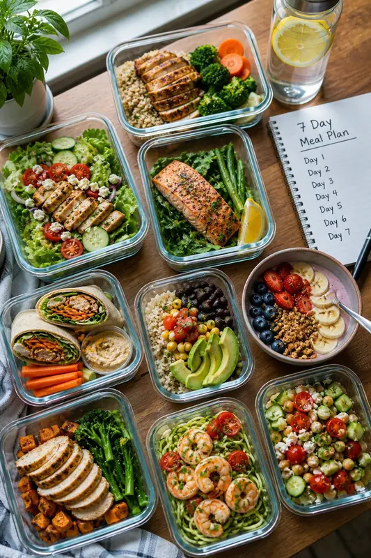 7-Day Healthy Meal Plan for Beginners (Easy & Affordable)