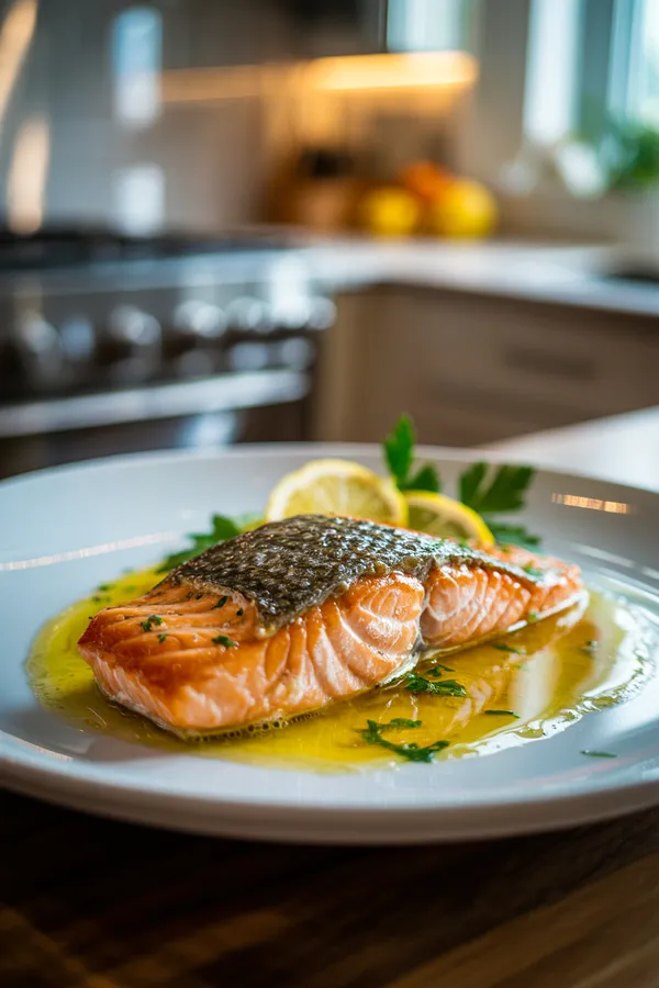 The 15-Minute Lemon Garlic Butter Salmon: A High-Protein Dinner Miracle