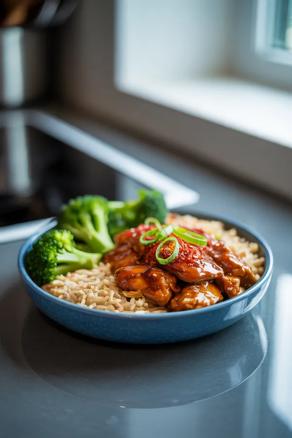 These 20-Minute Spicy Firecracker Chicken Bowls Will Solve Your High Protein Meal Prep Struggles